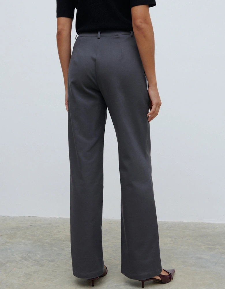 Brady Front Pleat Trouser - Grey