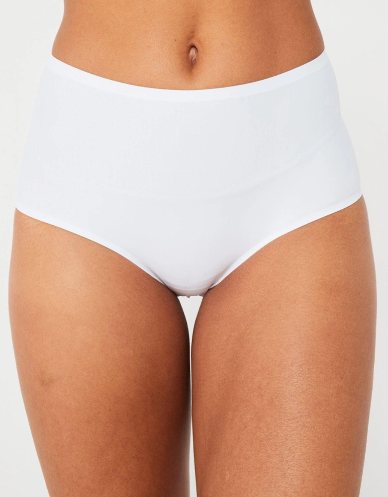 Bonded 3 Pack High Waisted Briefs - White