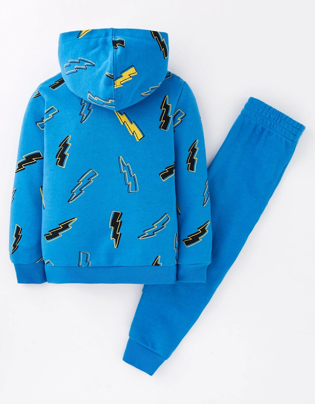 Younger Boys Flash Forward Printed Hoodie and Joggers Set - Blue