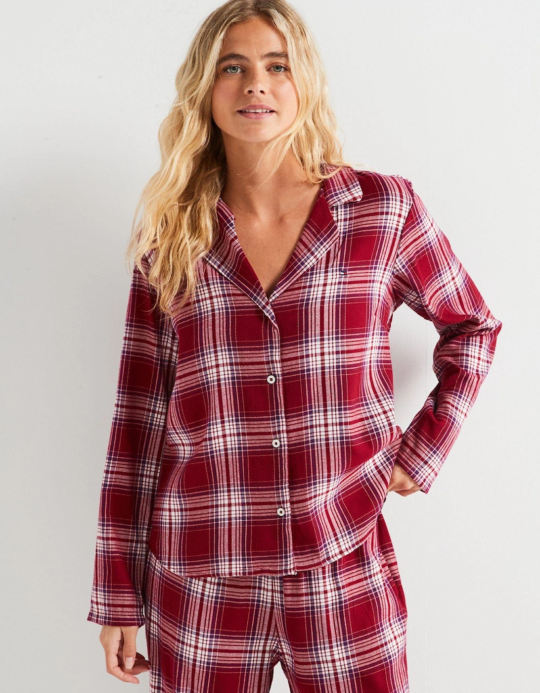 Long Sleeve Flannel Pyjama Set - Red