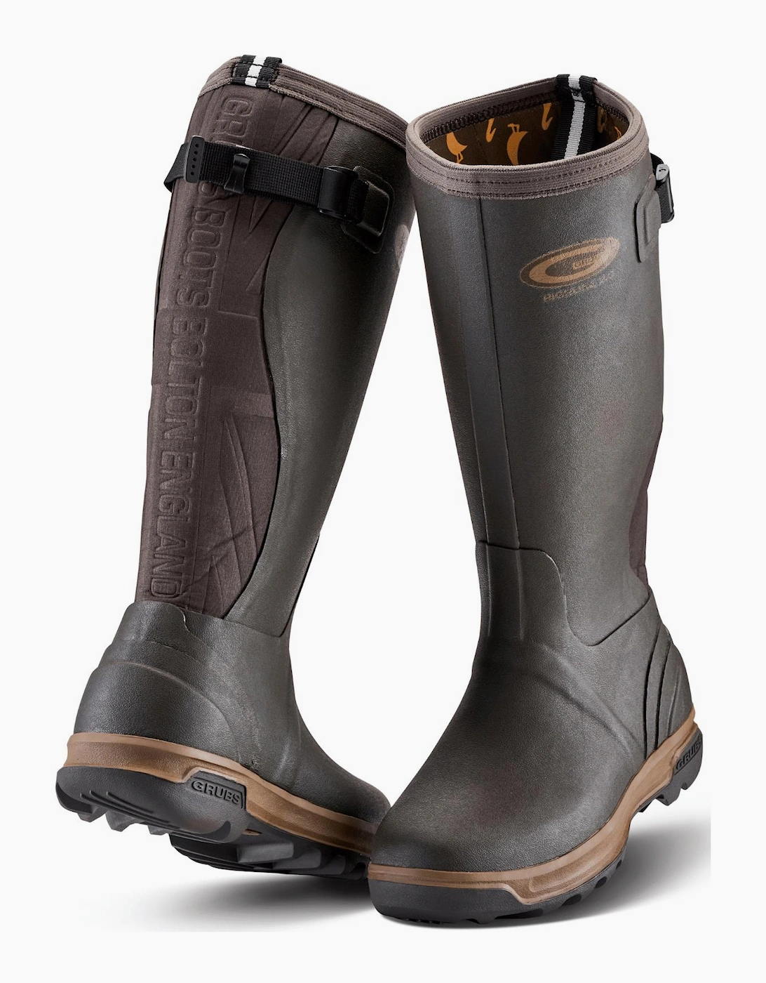 Men's Grubs Unisex Highline 2.0 Wellies - Brown - Size: 10