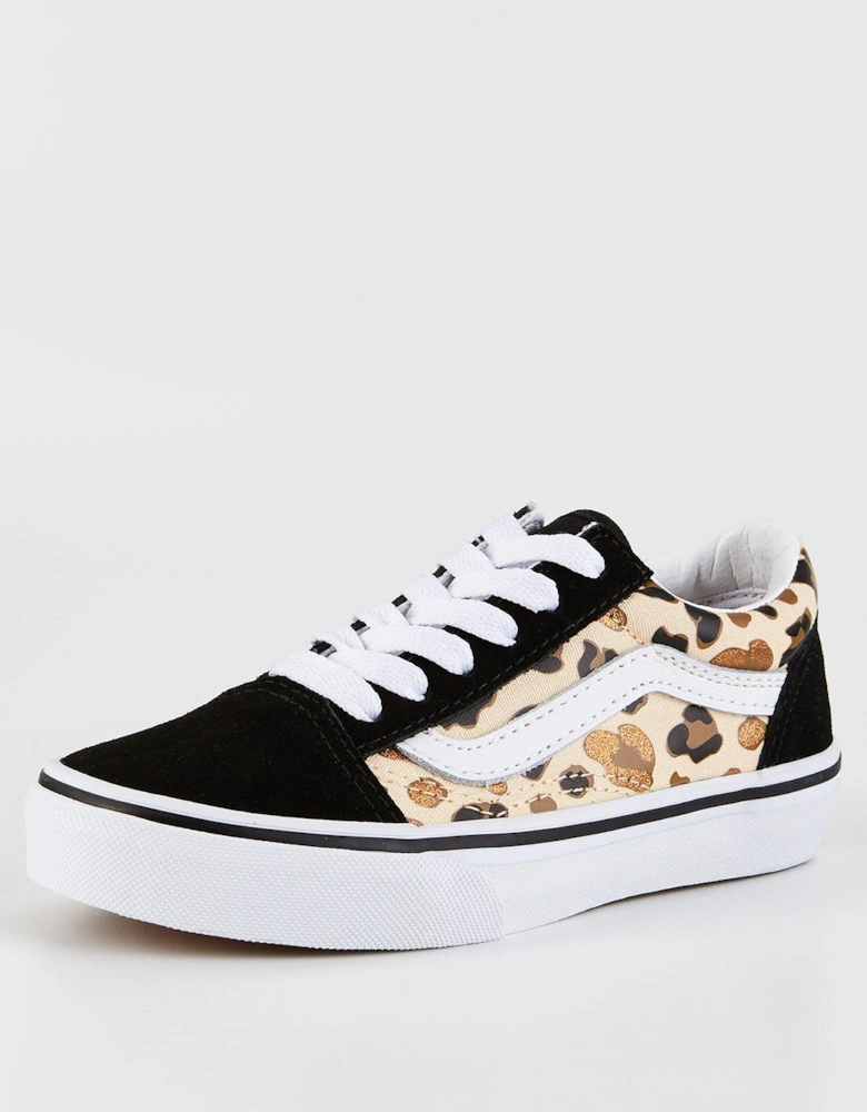 Kid's Old Skool Trainers - Animal Print