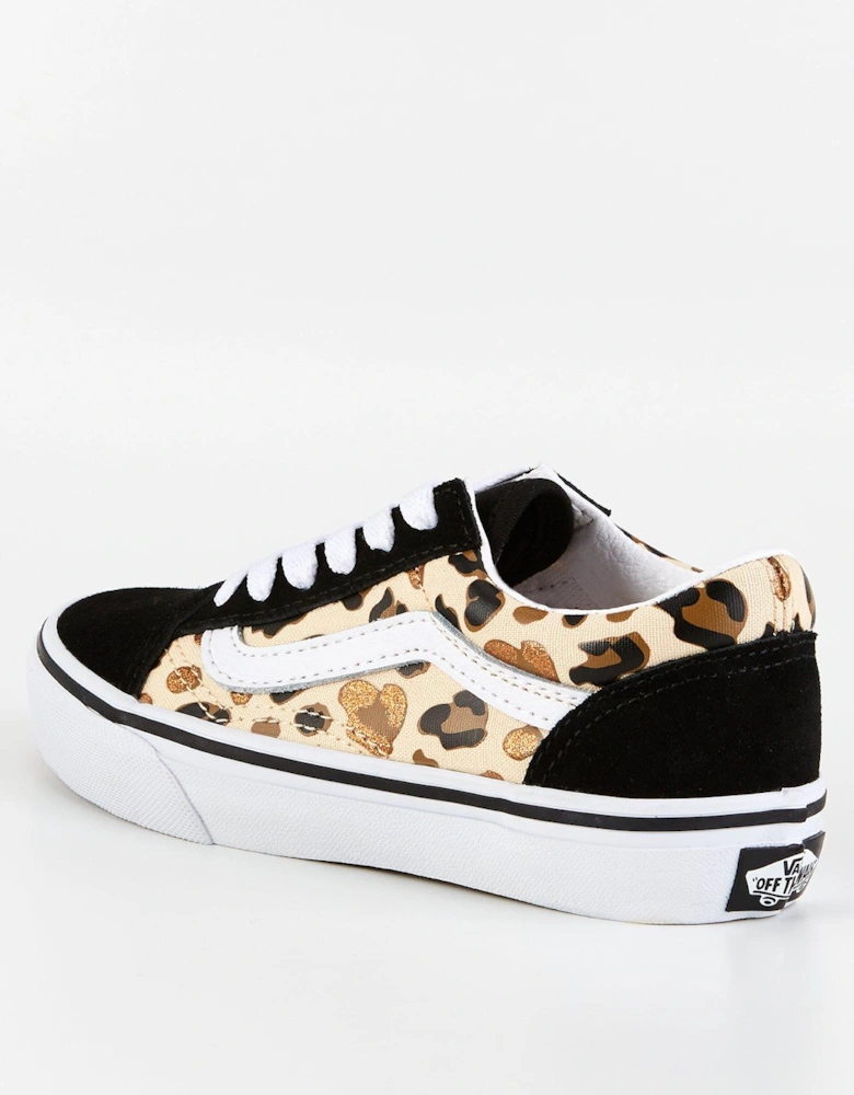 Kid's Old Skool Trainers - Animal Print