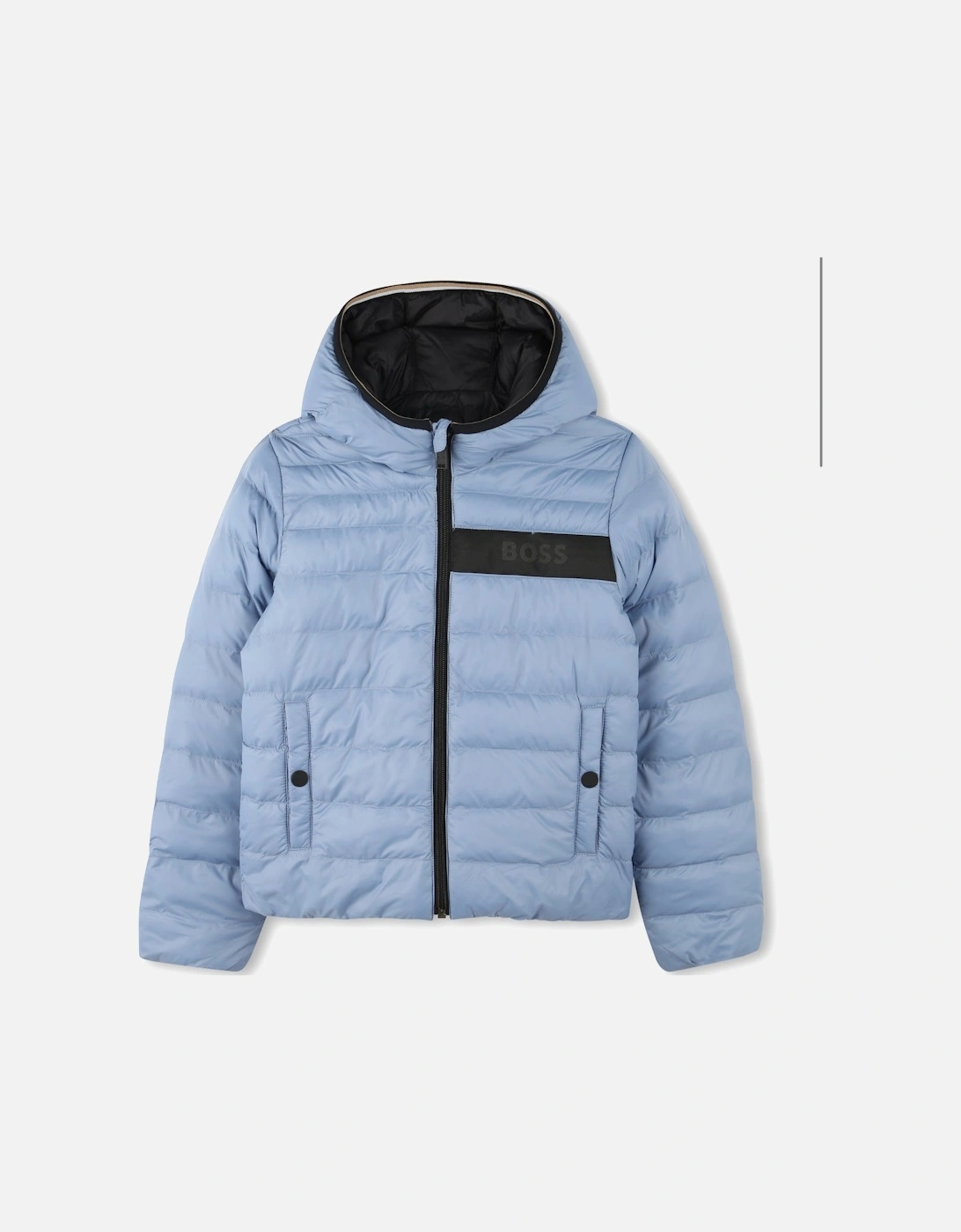 Blue Logo Reversible Puffer Coat, 5 of 4