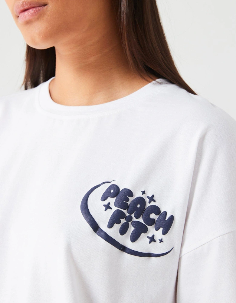 Womens Celestial Oversized T-Shirt - White