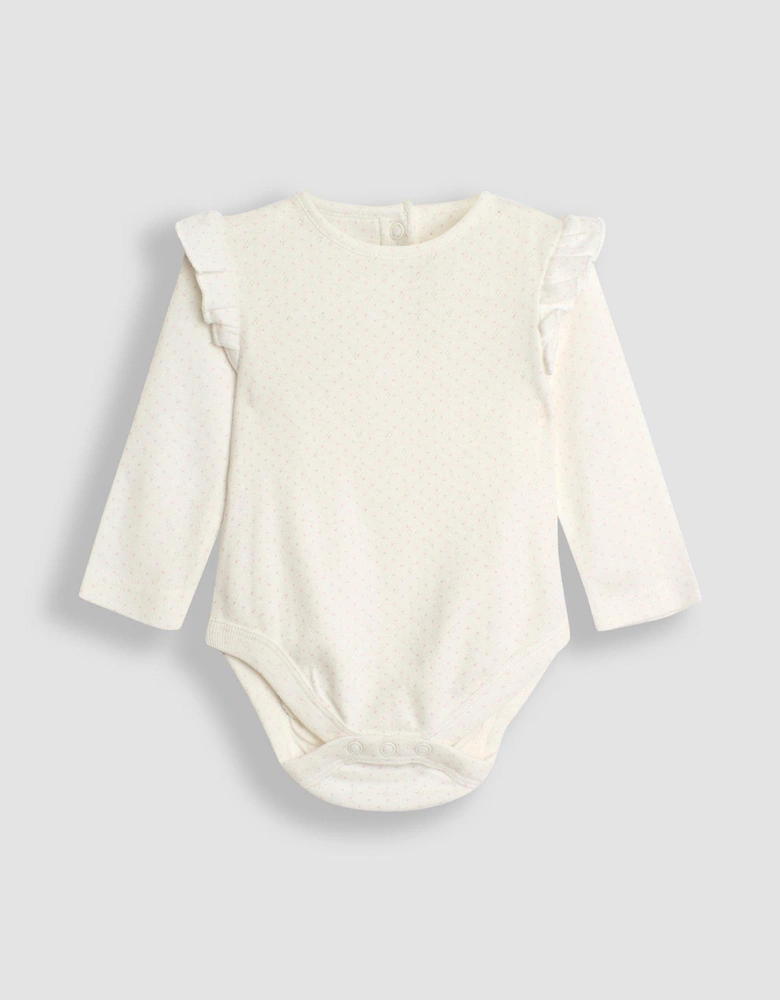 Girls 2 - Pack Pointelle Bodies - Cream