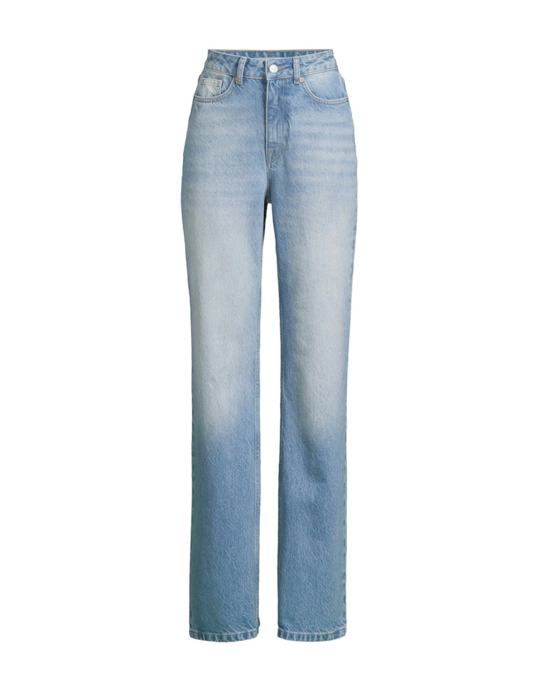 Wide Leg Jeans - Blue