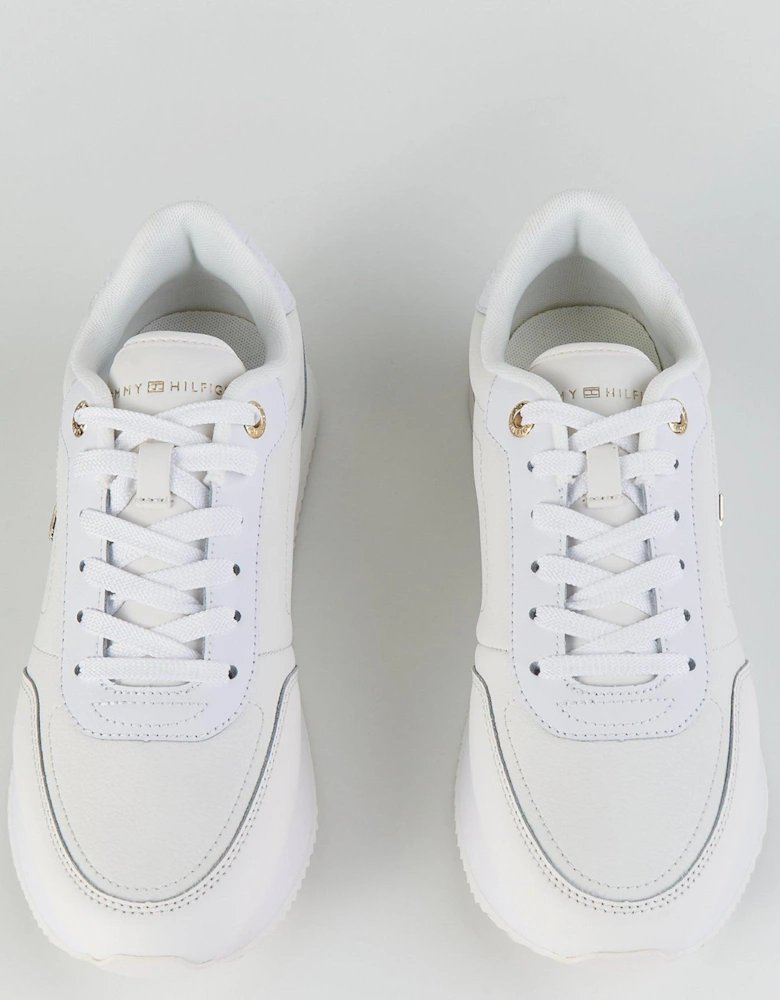 Elevated Essential Monogram Trainers - White