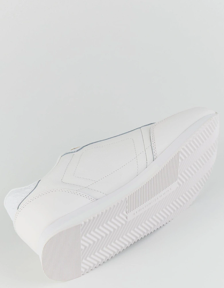 Elevated Essential Monogram Trainers - White