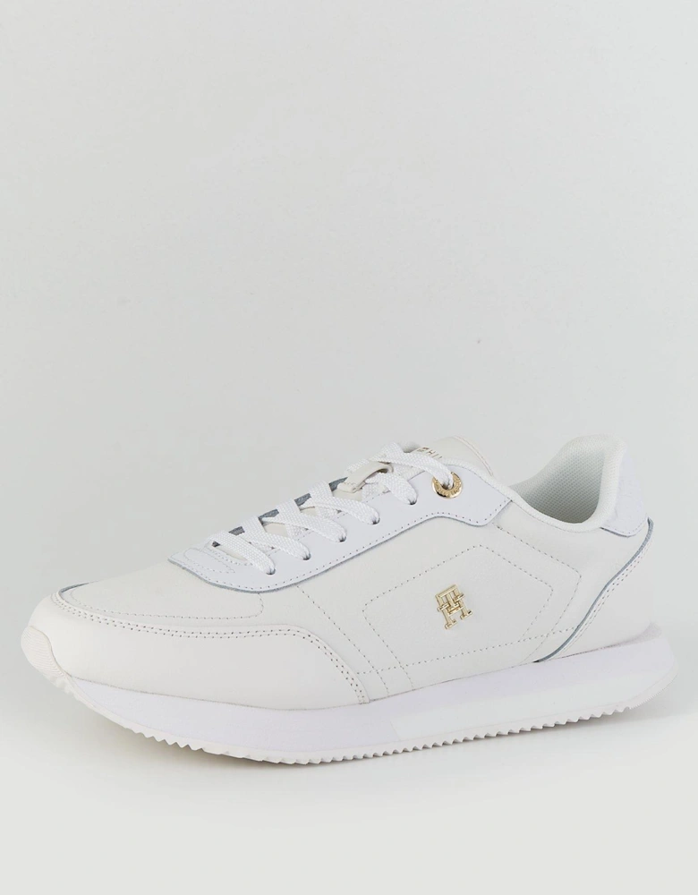 Elevated Essential Monogram Trainers - White