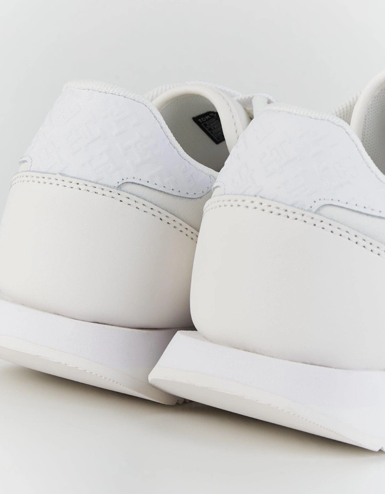 Elevated Essential Monogram Trainers - White