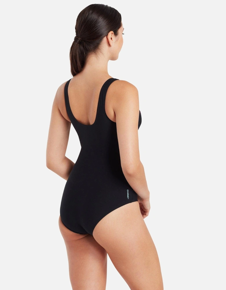 Ecolast+ Macmasters Scoopback Swimsuit - Black/multi