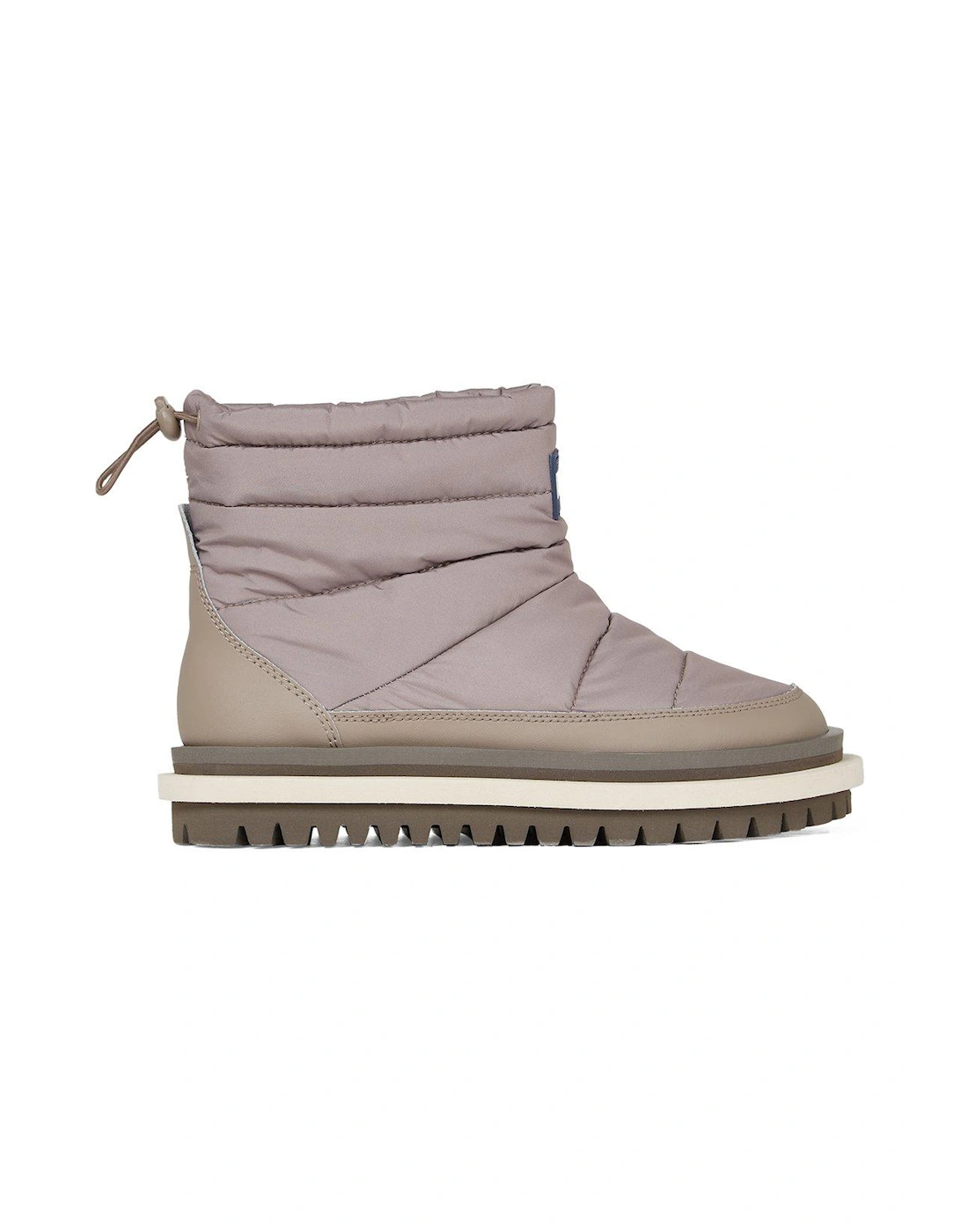 Padded Ankle Boots - Beige