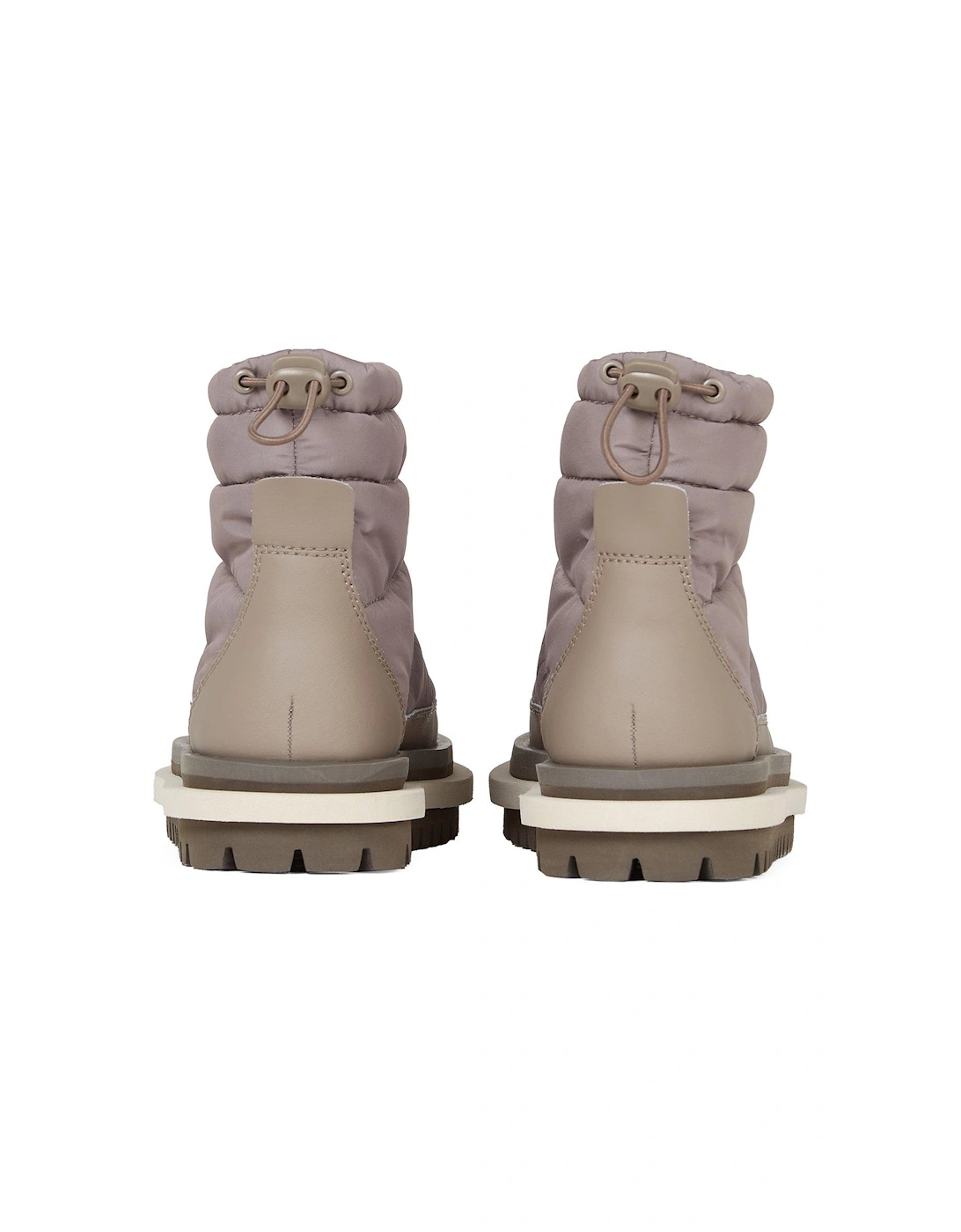 Padded Ankle Boots - Beige