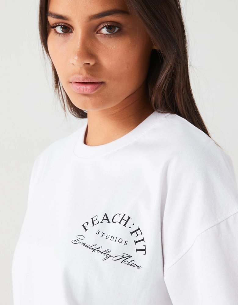 Womens Beautifully Active Oversized T-Shirt - White