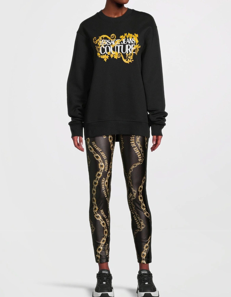 Chain Print Legging - Black