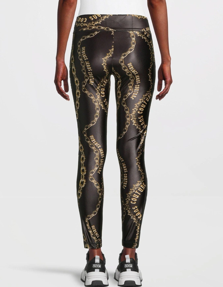 Chain Print Legging - Black