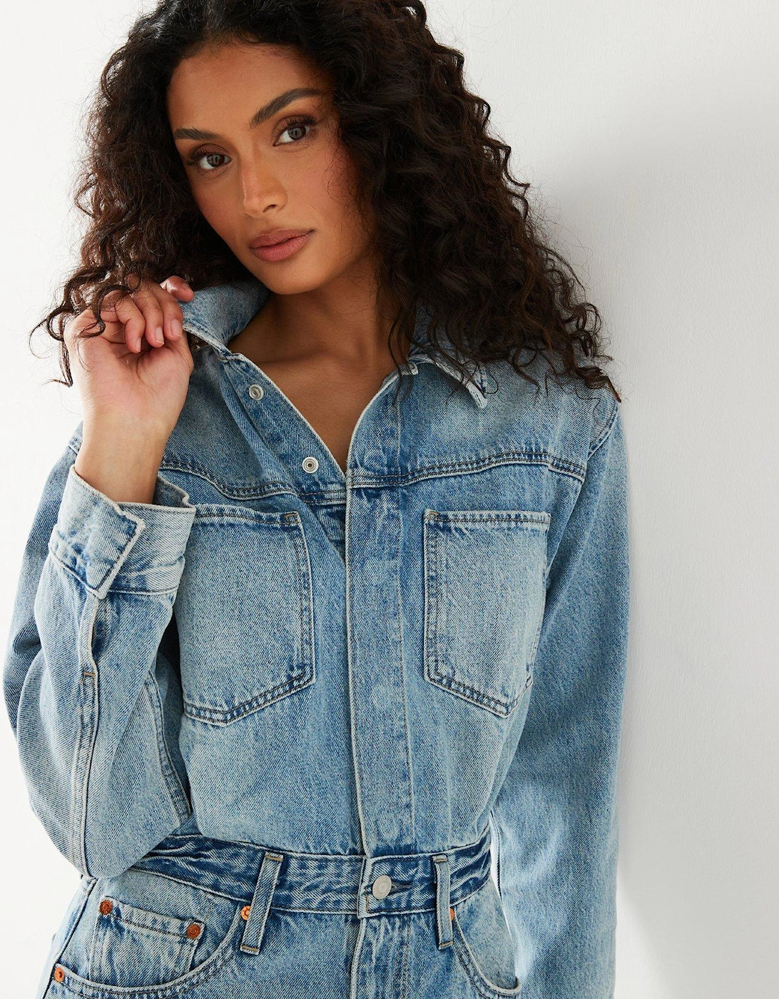 Western Denim Midi Dress - Feeling This