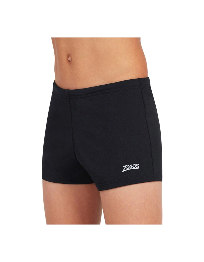 Boys Ecolast+ Cottesloe Hip Racer Swim Shorts - Black