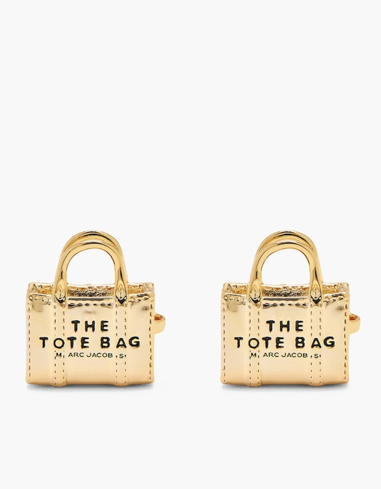 Tote Bag Gold-Plated Studs