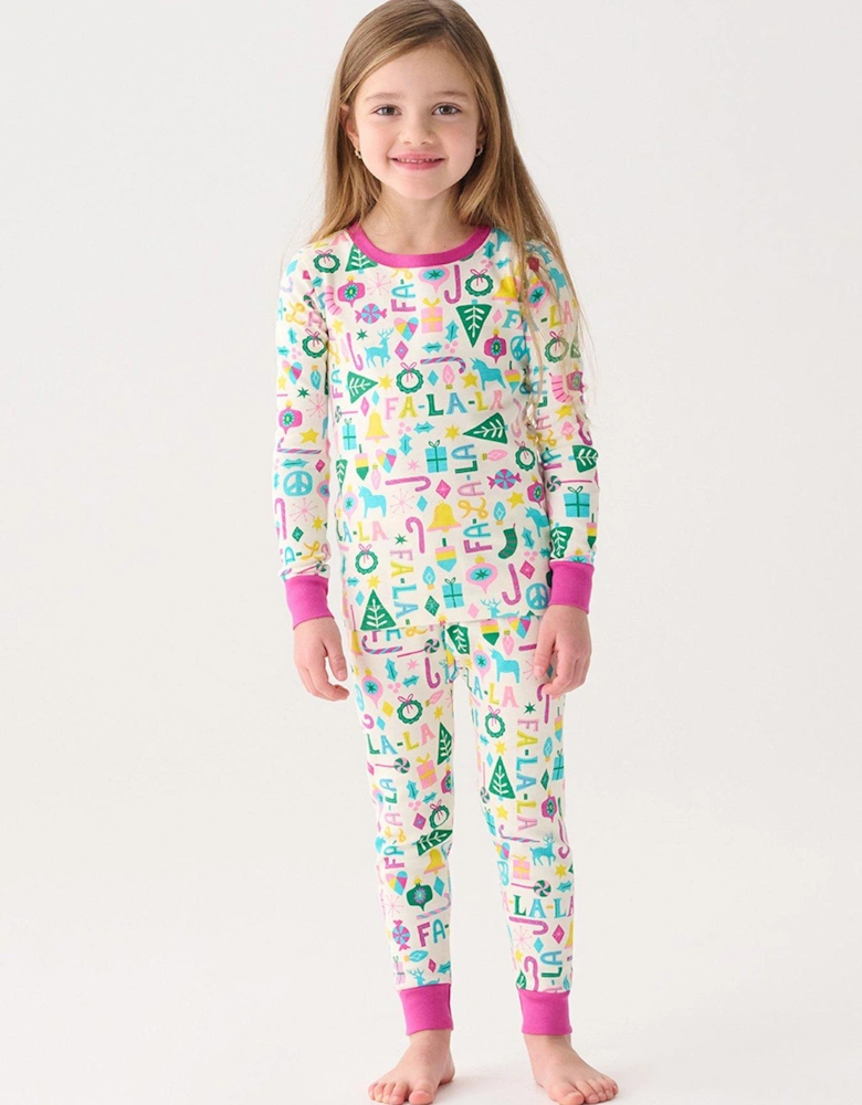 HatleyGirls Falala Christmas Pyjamas - Multi