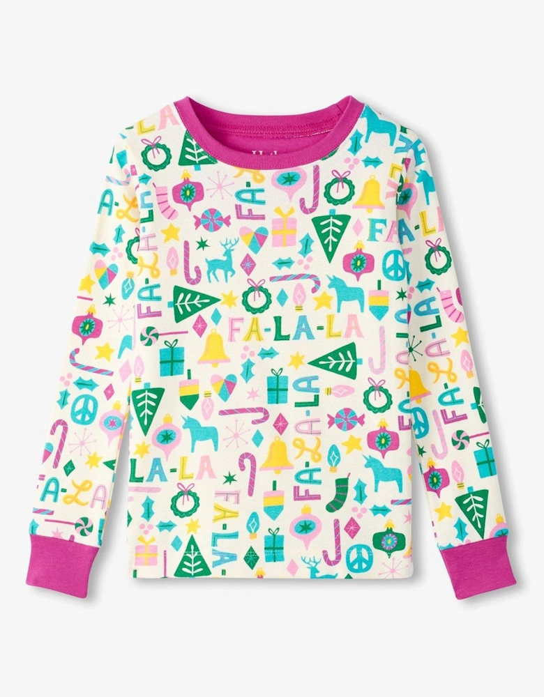 HatleyGirls Falala Christmas Pyjamas - Multi