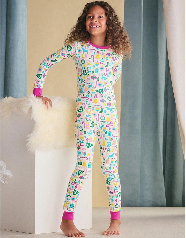 HatleyGirls Falala Christmas Pyjamas - Multi