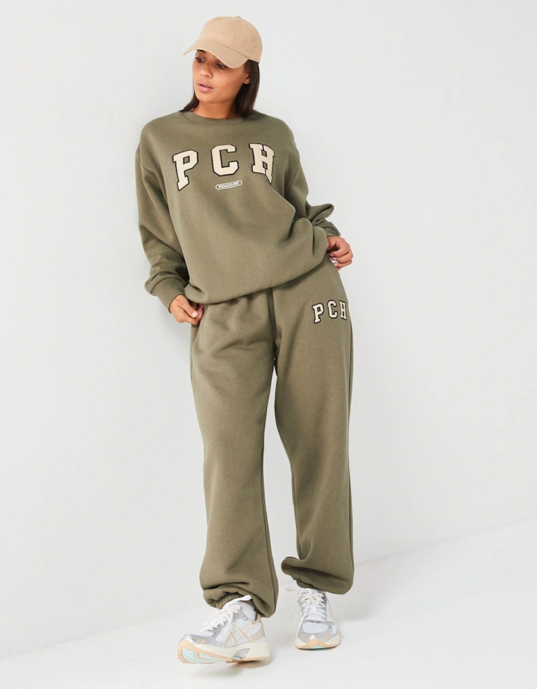 Womens Ivy Oversized Sweatshirt - Khaki