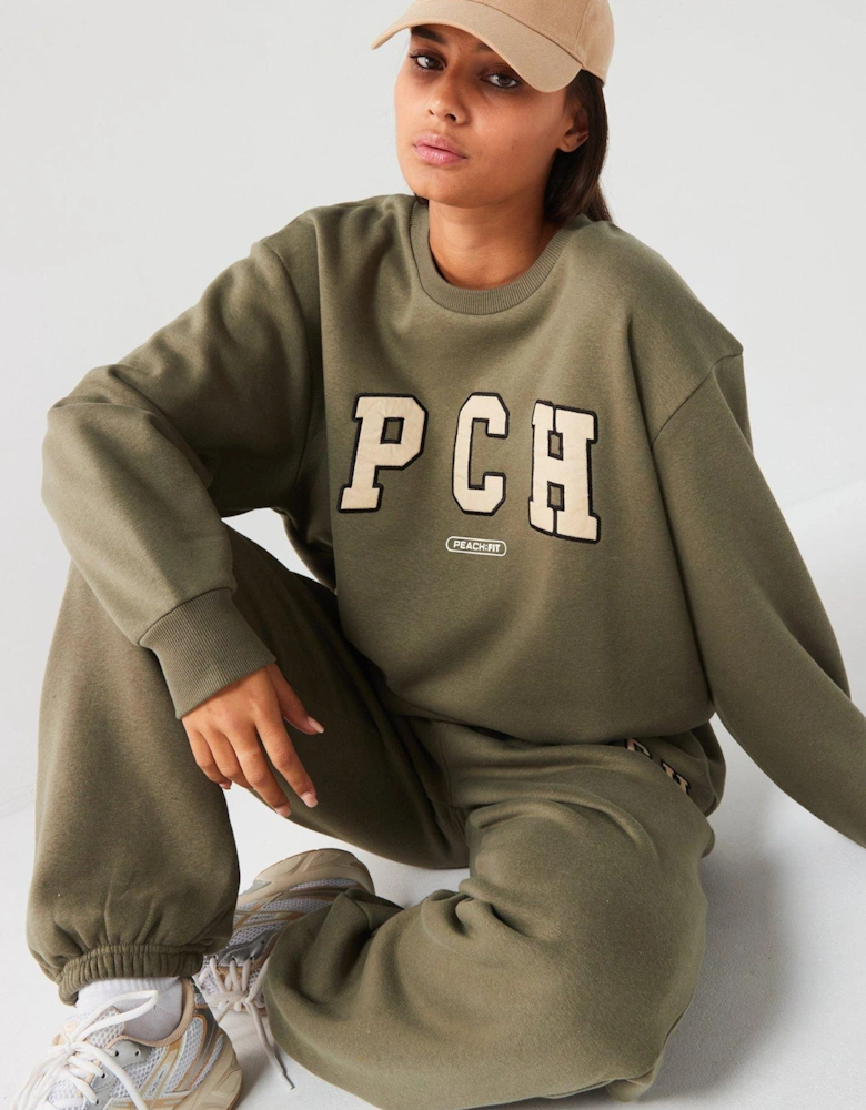 Womens Ivy Oversized Sweatshirt - Khaki