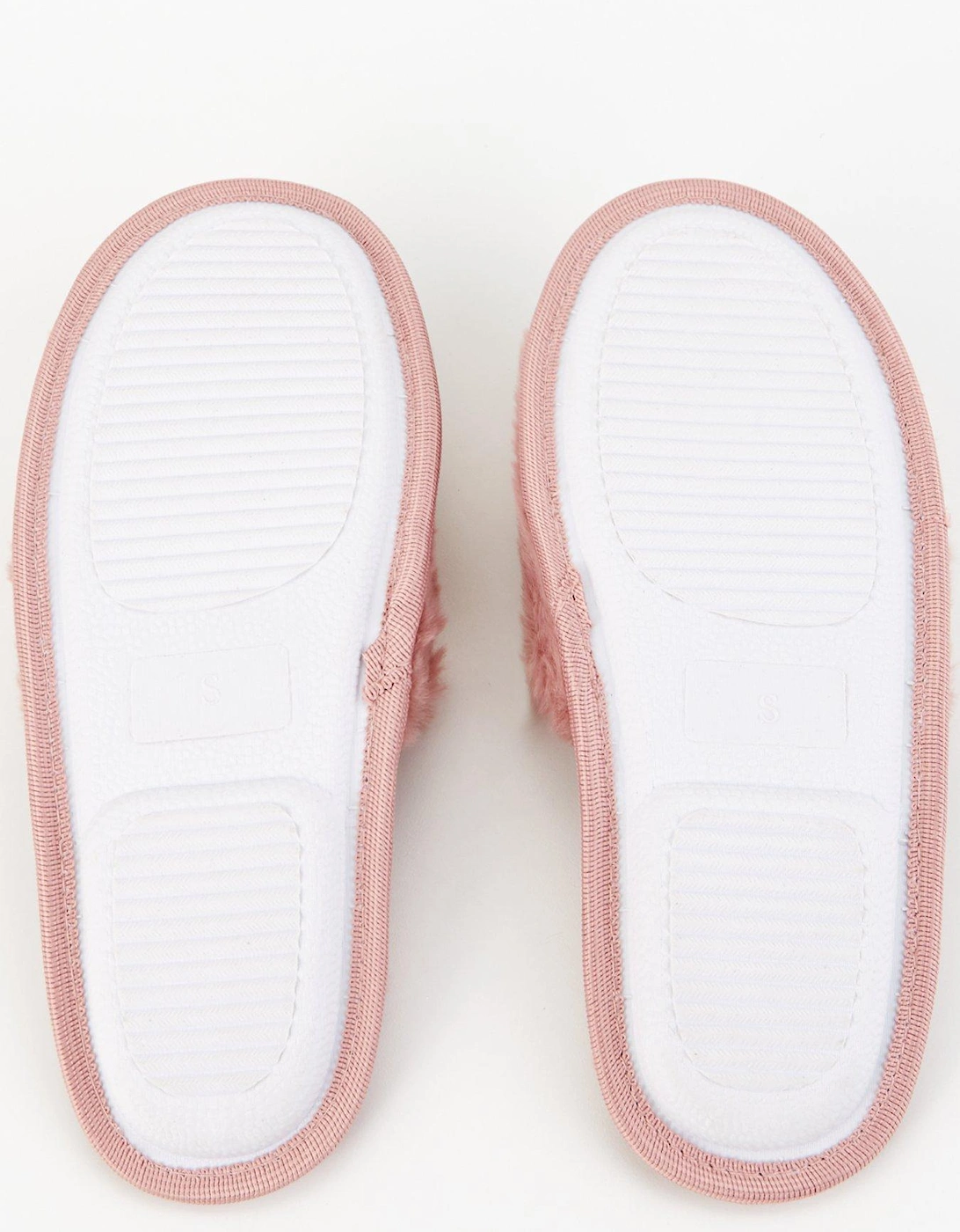 Faux Fur Slider Slipper - Pink