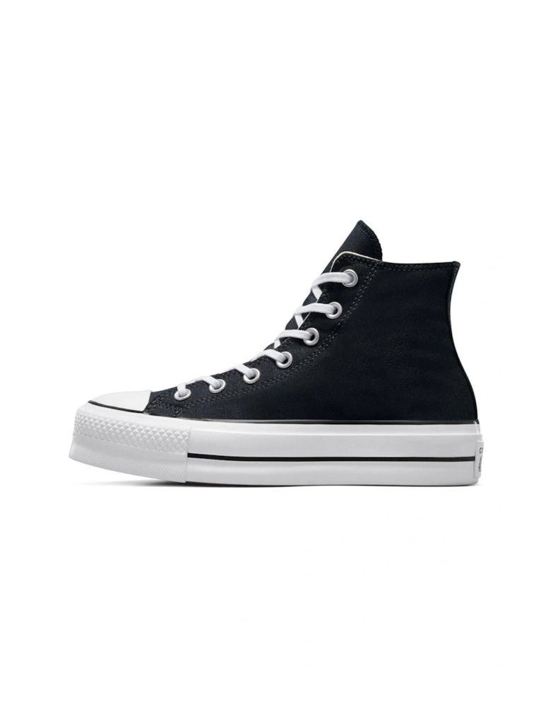 Womens Lift Hi Top Trainers - Black/White