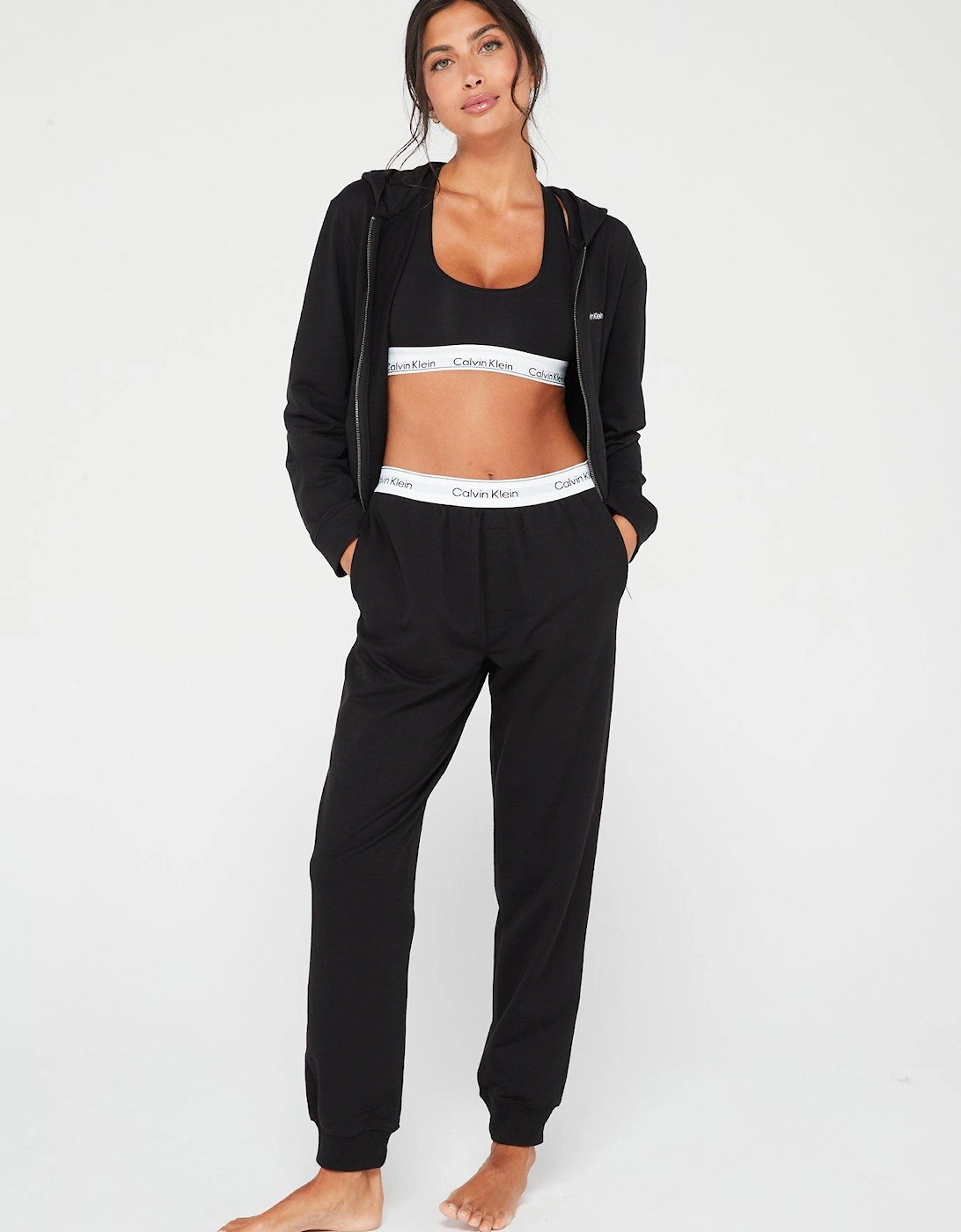 Modern Cotton Loungewear Jogger - Black