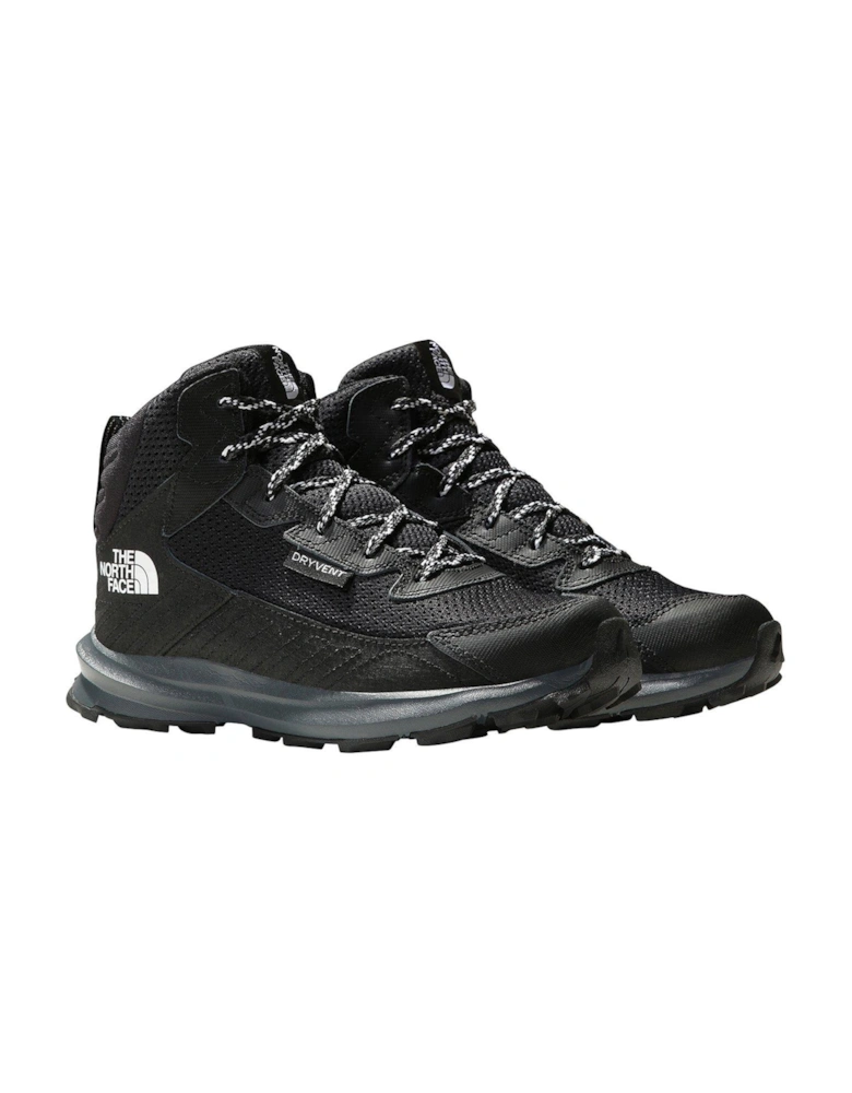 Junior Fastpack Hiker Mid Waterproof Boots - Black