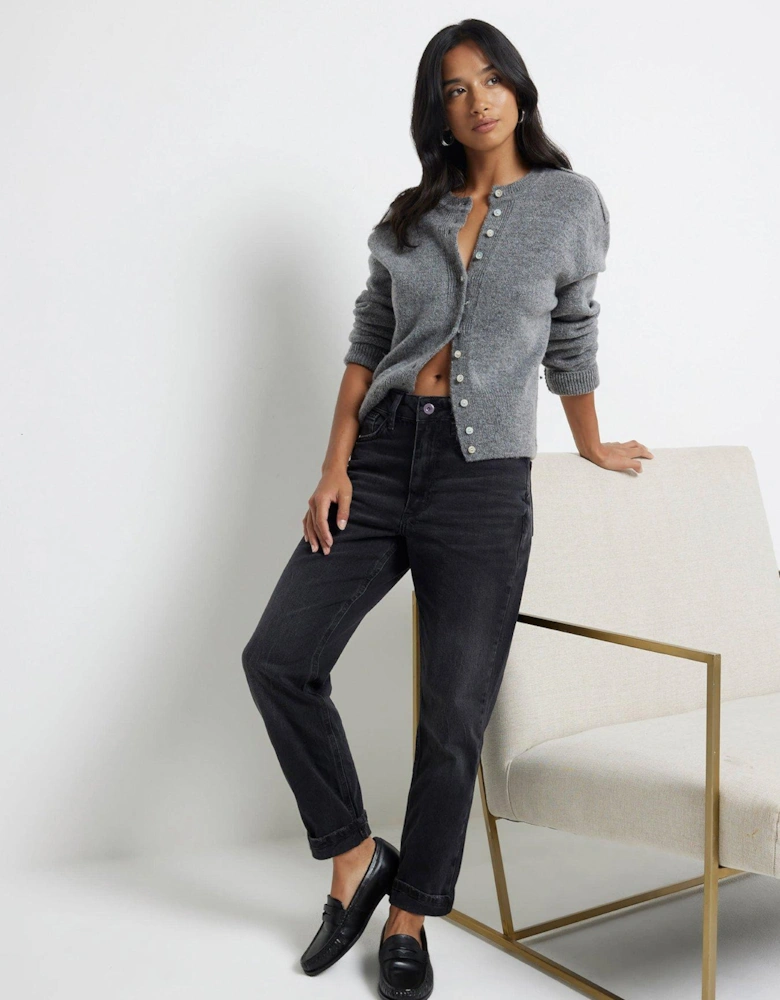 Sculpt Mom Jean - Black