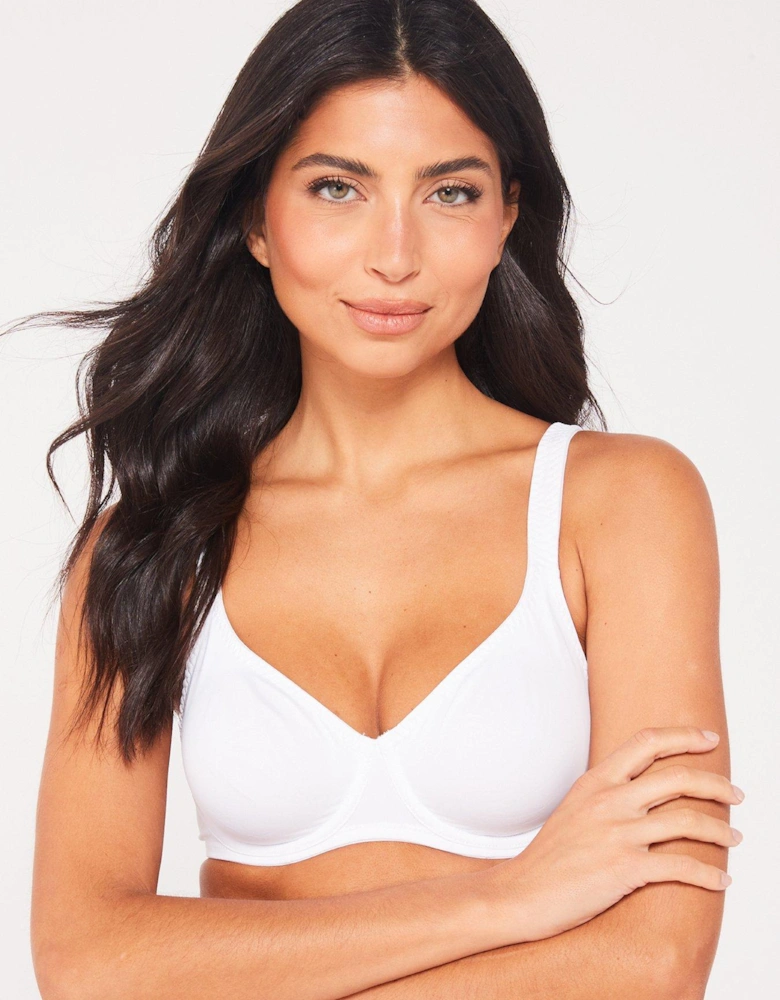 Lindsay/Non Padded Wired Bra - White