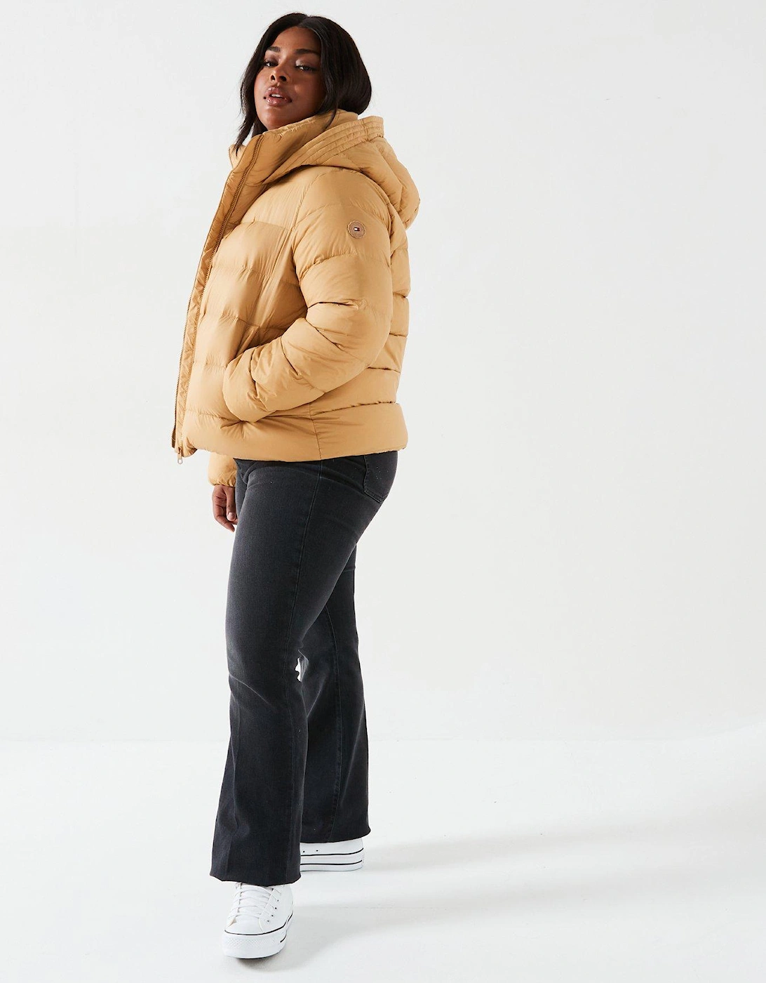 Plus Padded Jacket - Beige