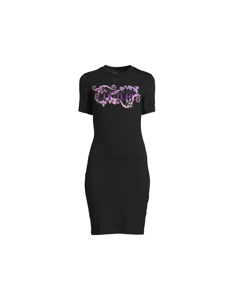 Logo T-Shirt Dress - Black