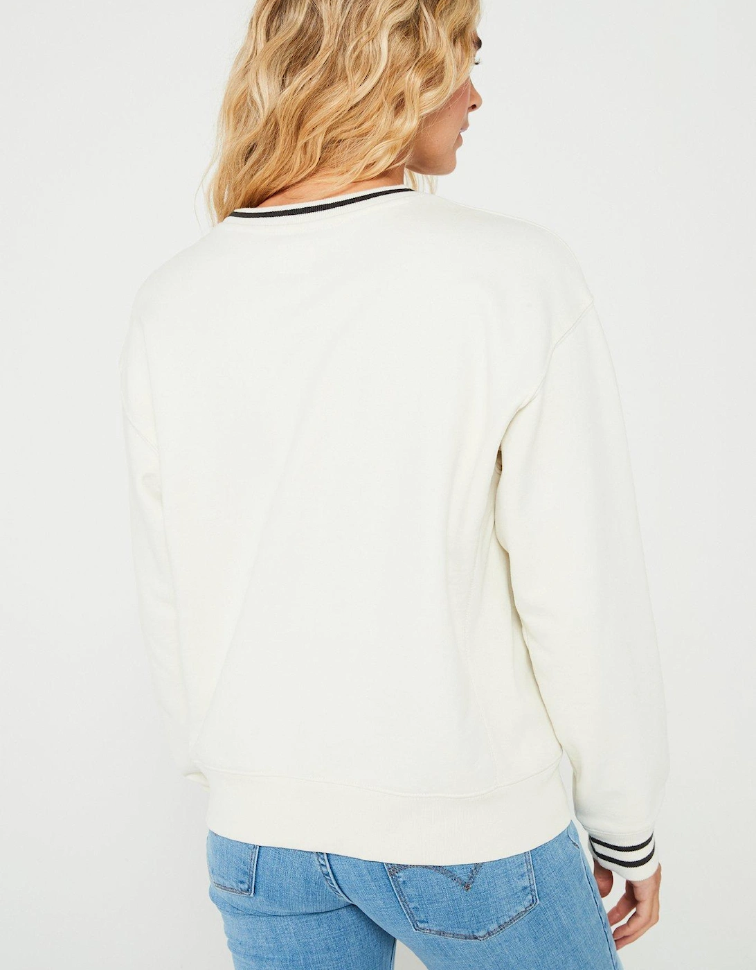 Heritage Sweatshirt - Archival Script Crew Egret - Beige