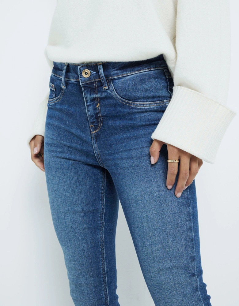 High Rise Skinny Jeans - Medium Denim