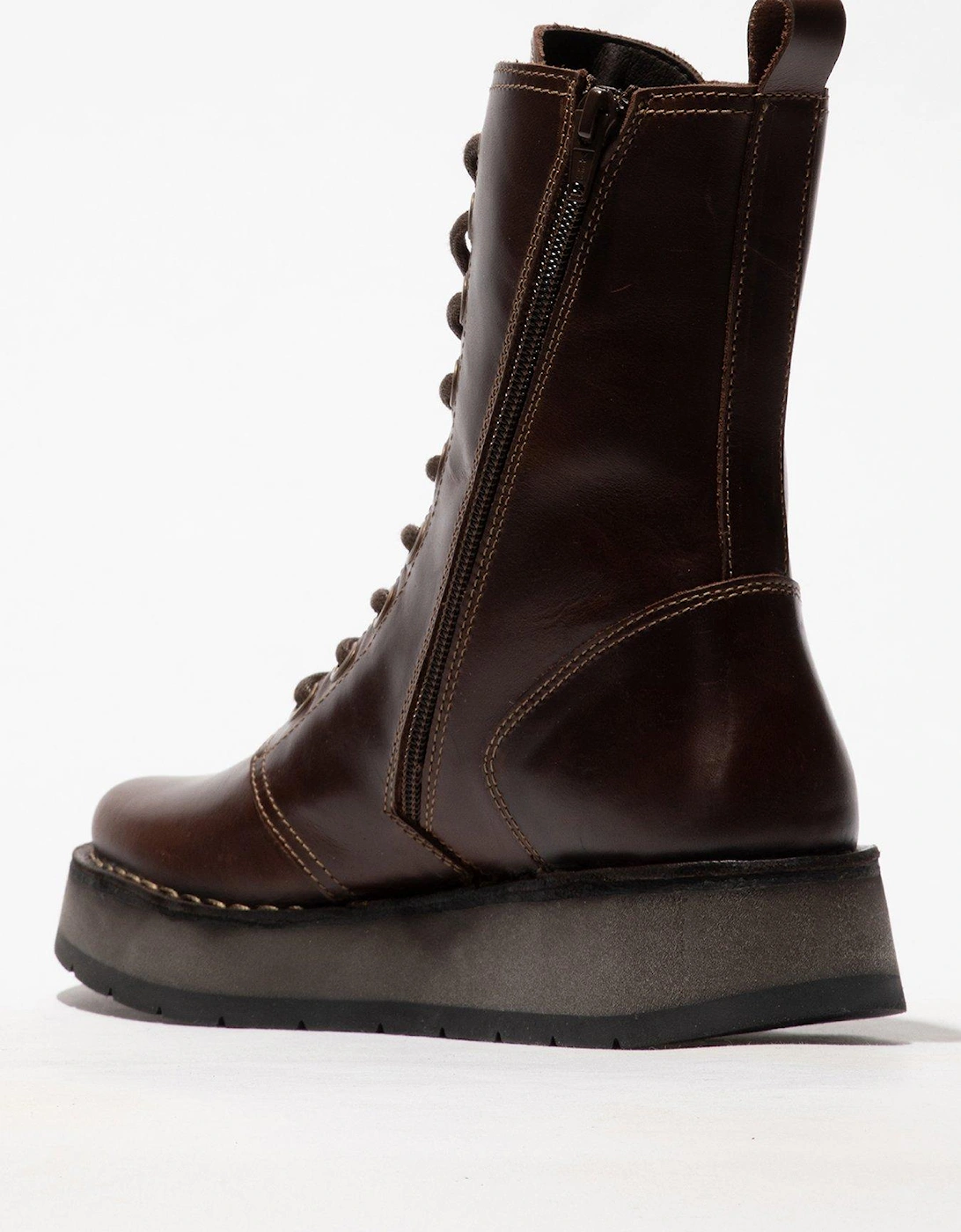 Rami043fly Lace Up Boot - Dark Brown