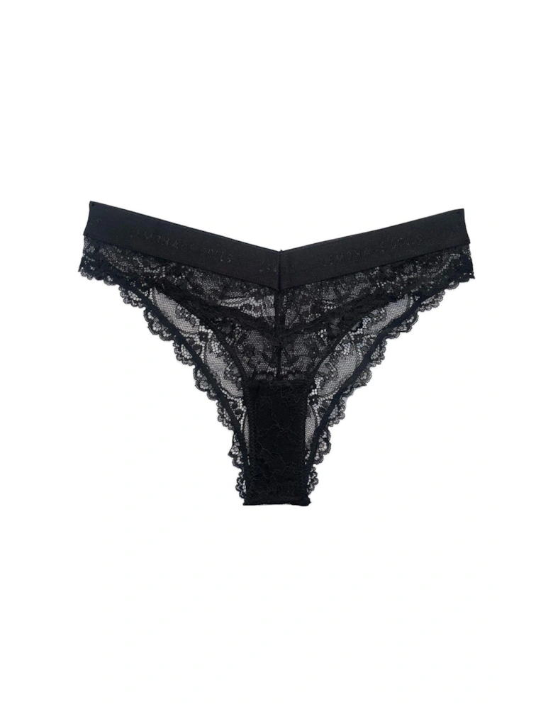 Lace V-brazilian - Black