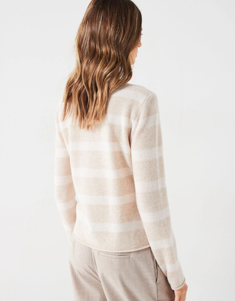 Soft Wool Crew Neck Sweater - Beige