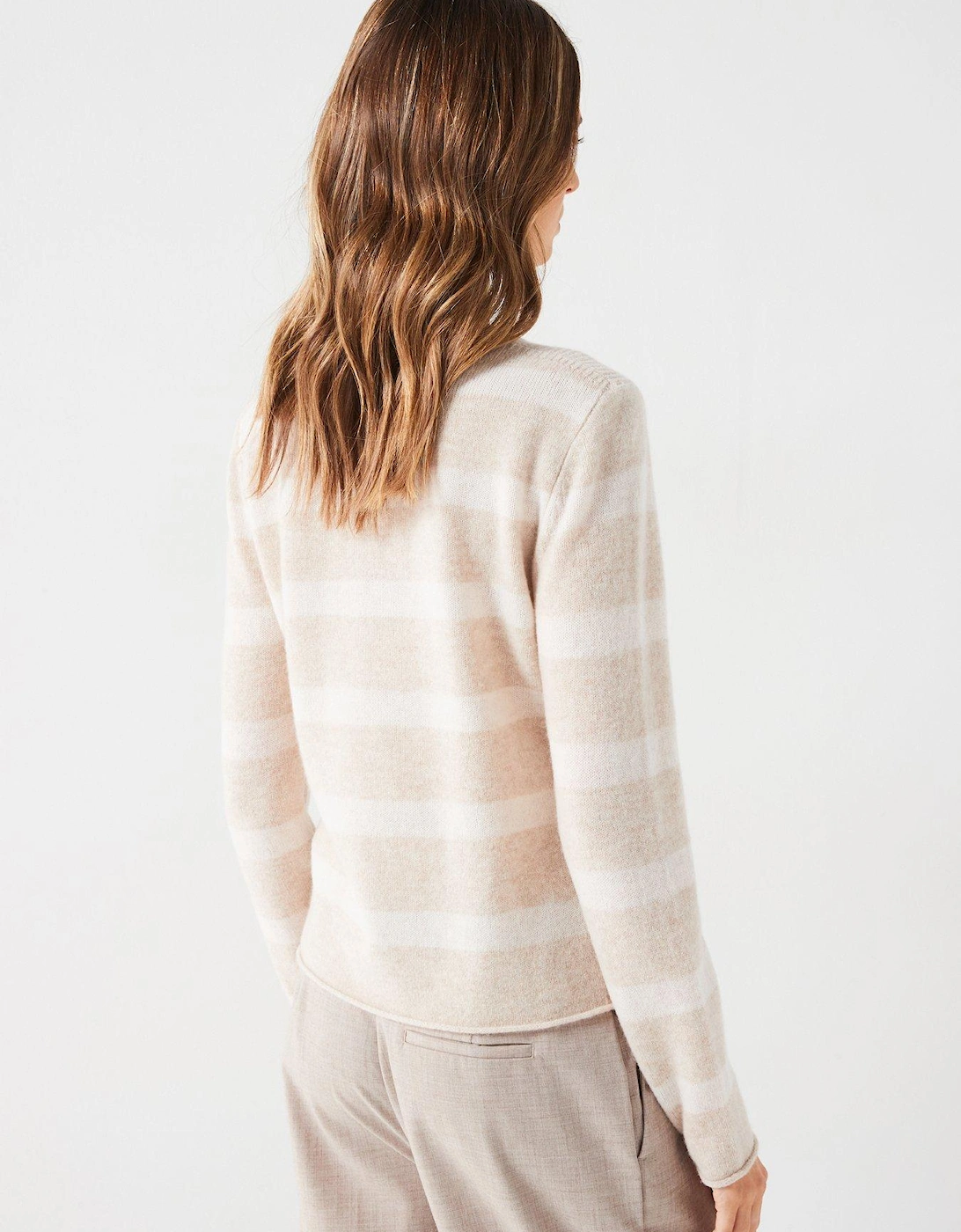 Soft Wool Crew Neck Sweater - Beige