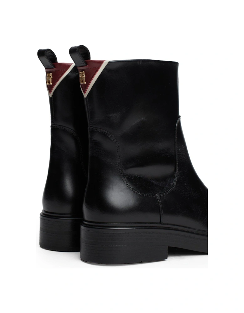 Leather Ankle Boots - Black