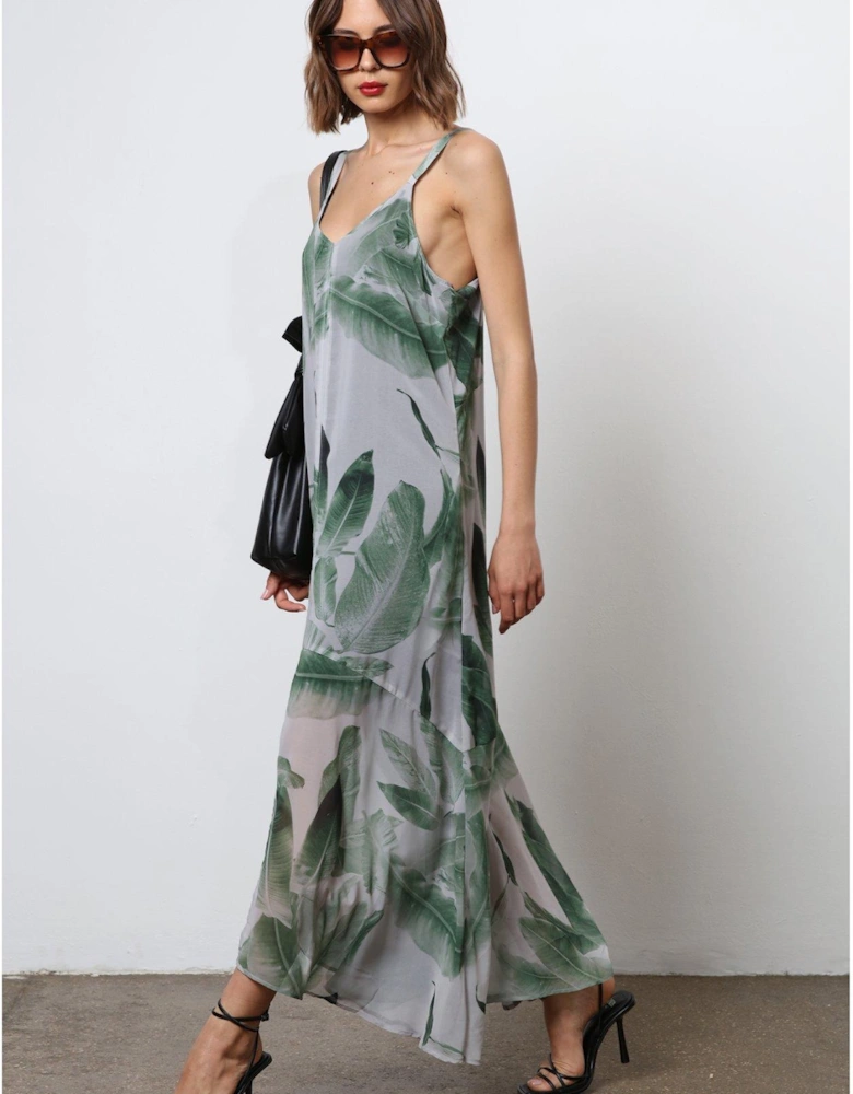 Maxi Slip Dress - Green