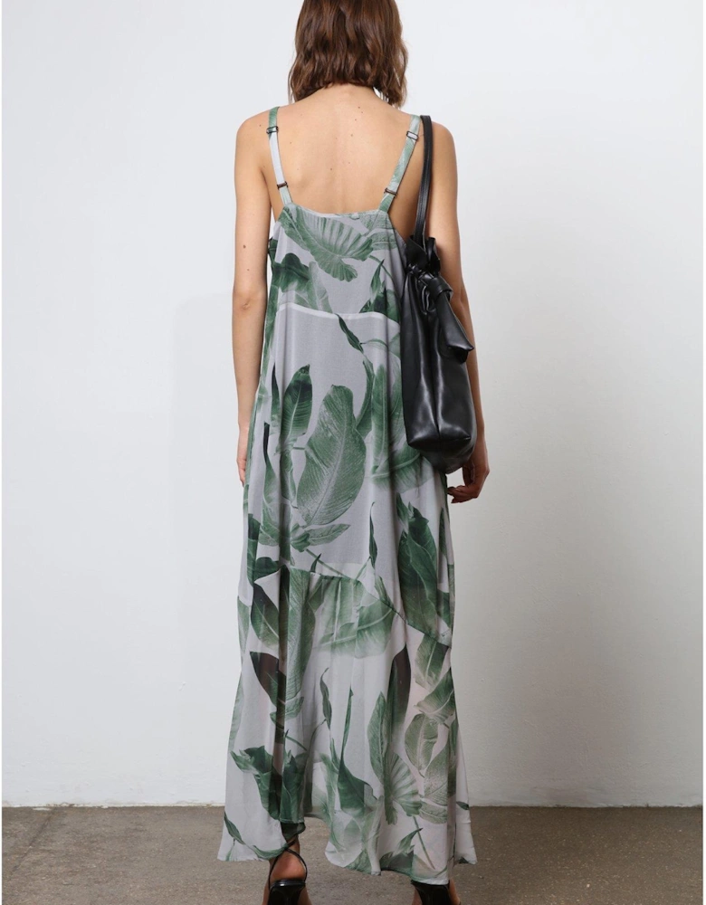 Maxi Slip Dress - Green
