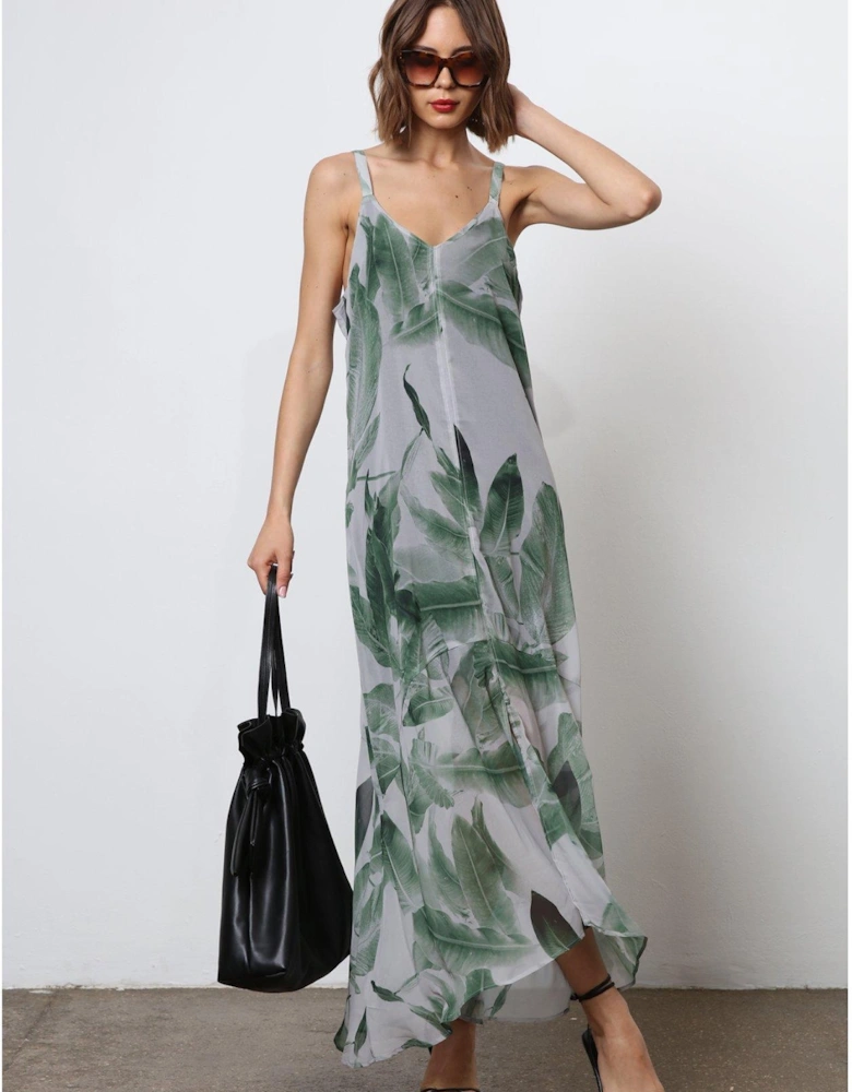 Maxi Slip Dress - Green
