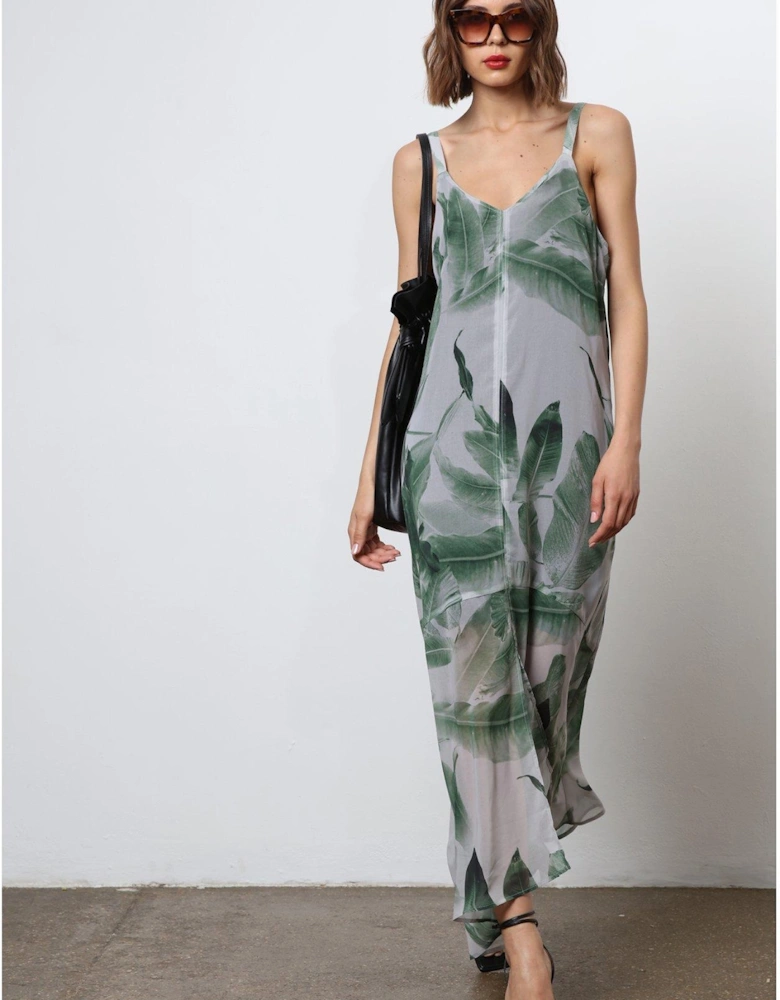 Maxi Slip Dress - Green