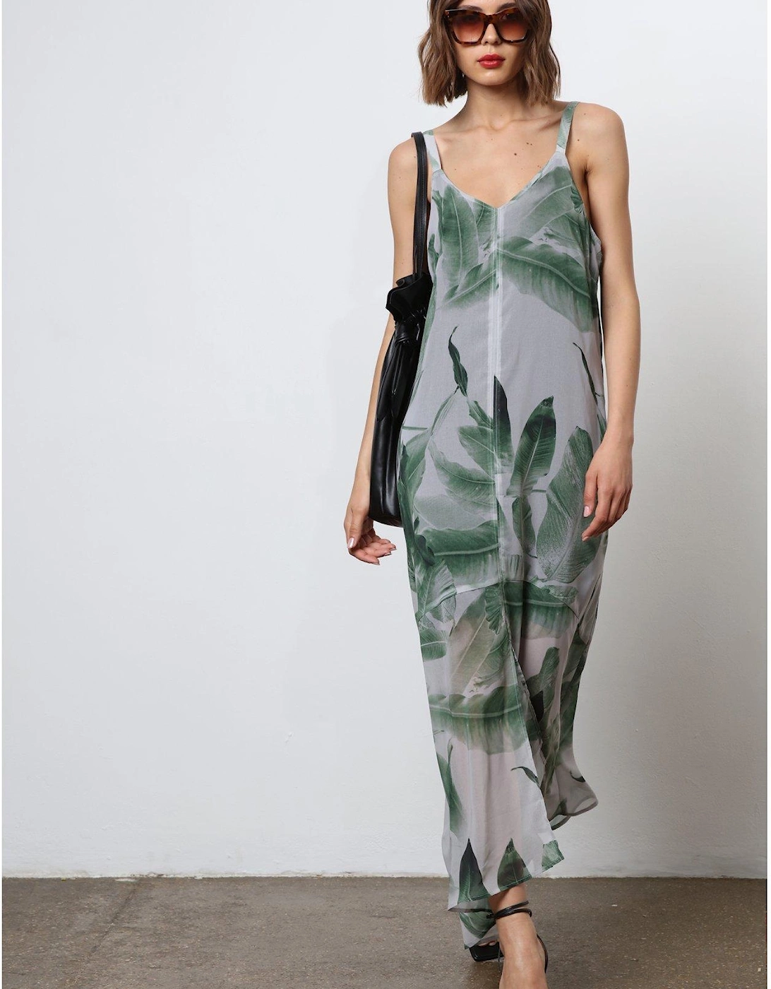 Maxi Slip Dress - Green