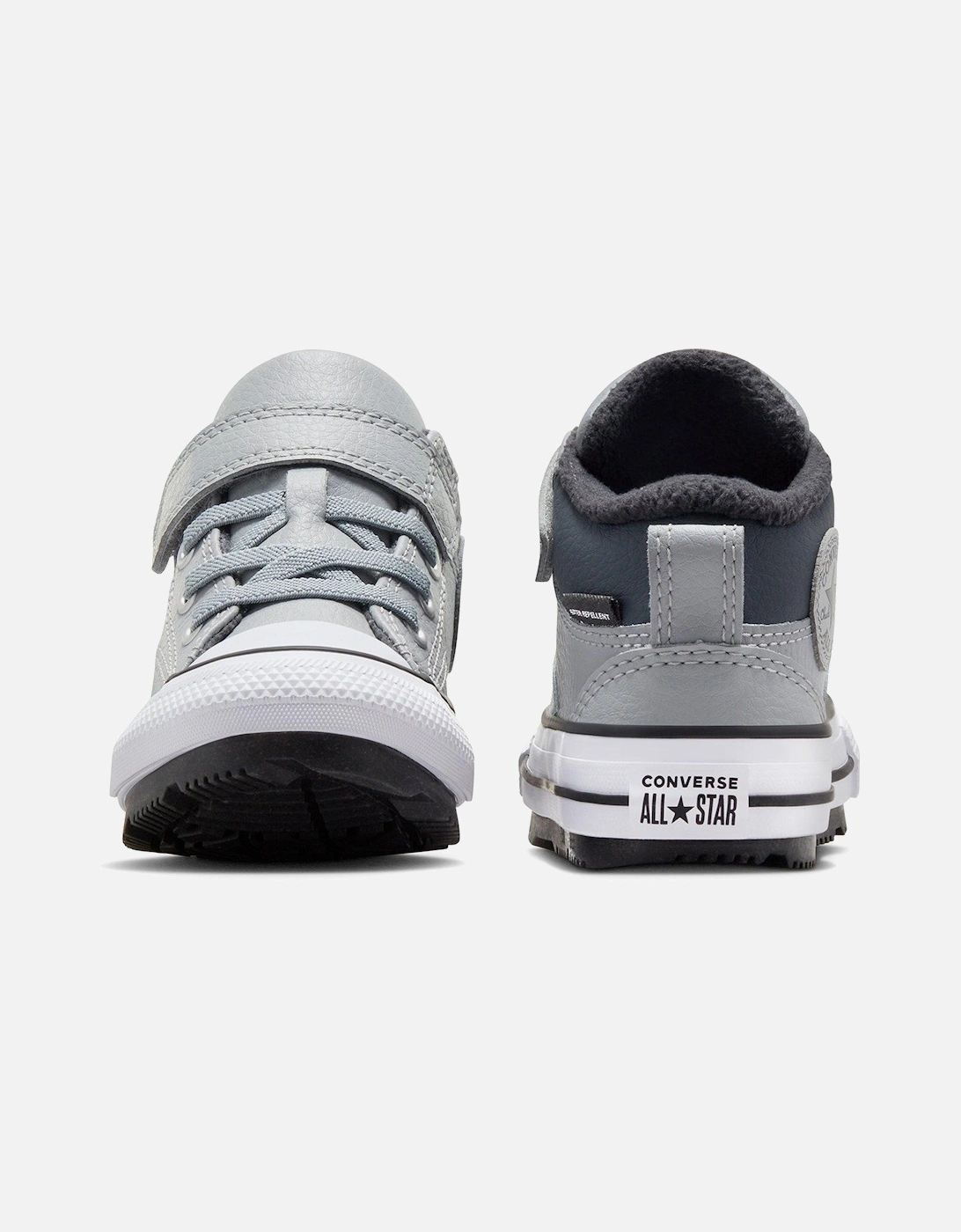 Infants Counter Climate Leather Mid Trainers - Grey